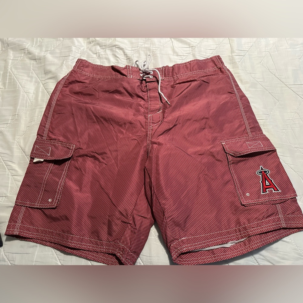 Genuine Merchandise Red Cargo Shorts